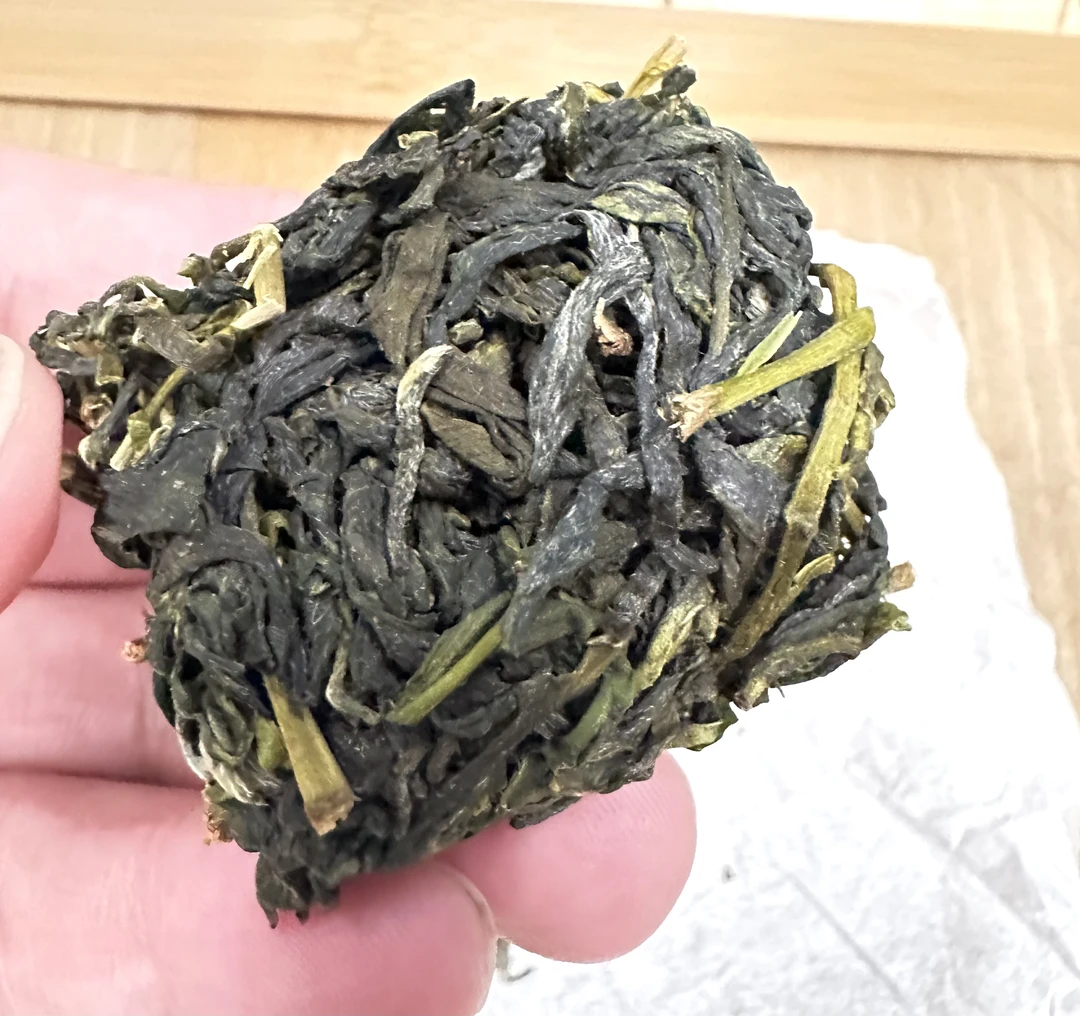 深山古村团茶上杭砂睦绿茶团子茶6泡装