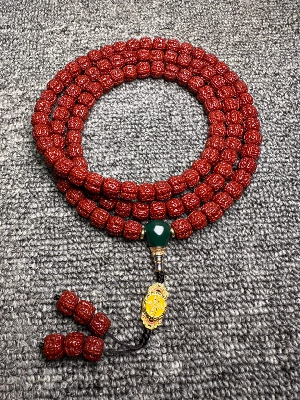 (A货）一代麦穗盘龙纹10左右尺寸 老树籽藏式直切