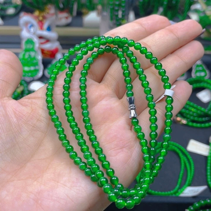 翡翠未镶嵌颈饰项链4