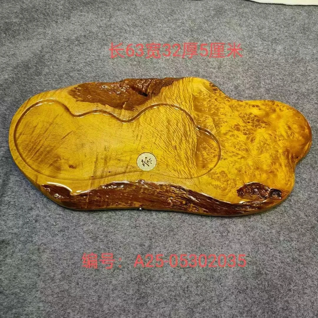 整块实木黄金樟根雕茶盘家用办公室功夫茶具茶海-05302035