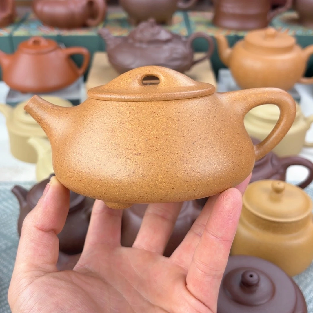 紫砂茶壶石瓢 降坡泥 340cc