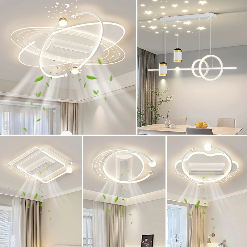 2026年新款无叶风扇灯简约大气客厅灯现代书房间主卧室餐厅吸顶灯