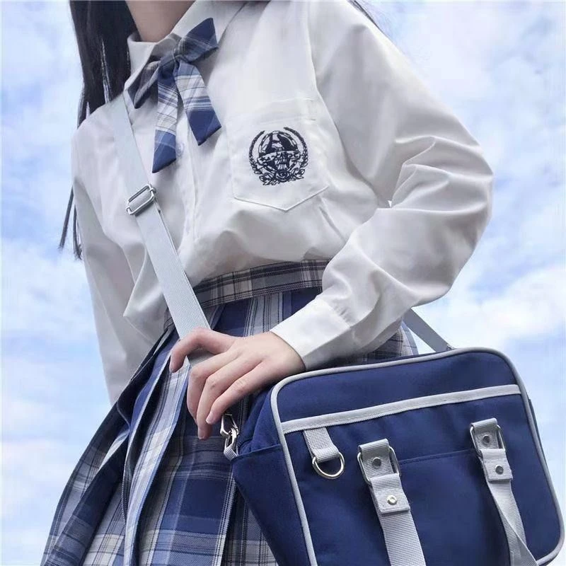 日系JK制服jk衬衫女短袖学生套装皓海零度月夏鹤刺绣DK班服学院