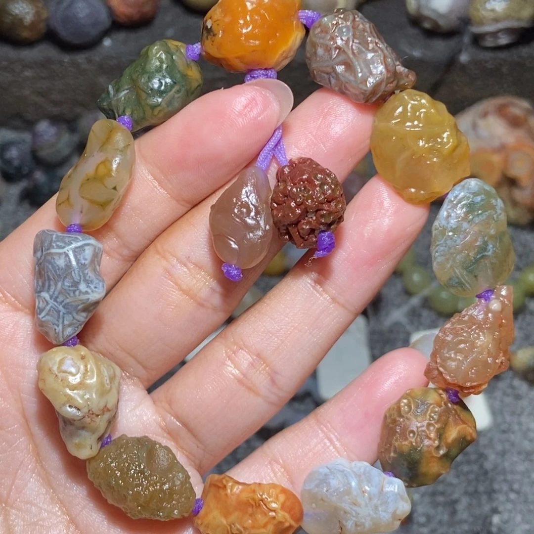 未镶嵌玛瑙/玉髓珠宝半成品
