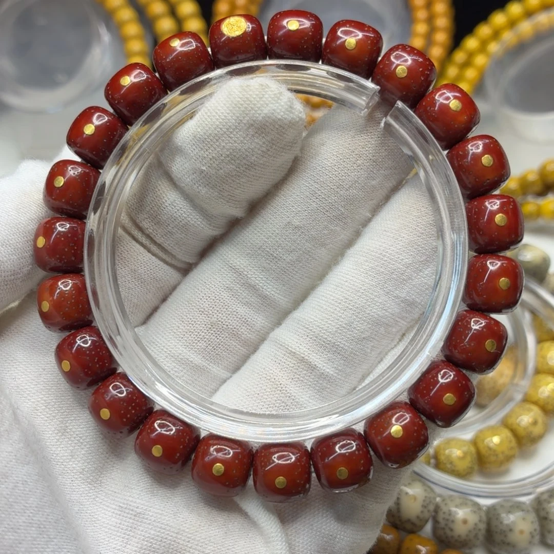 星月菩提吊坠10x9朱砂供镶嵌款