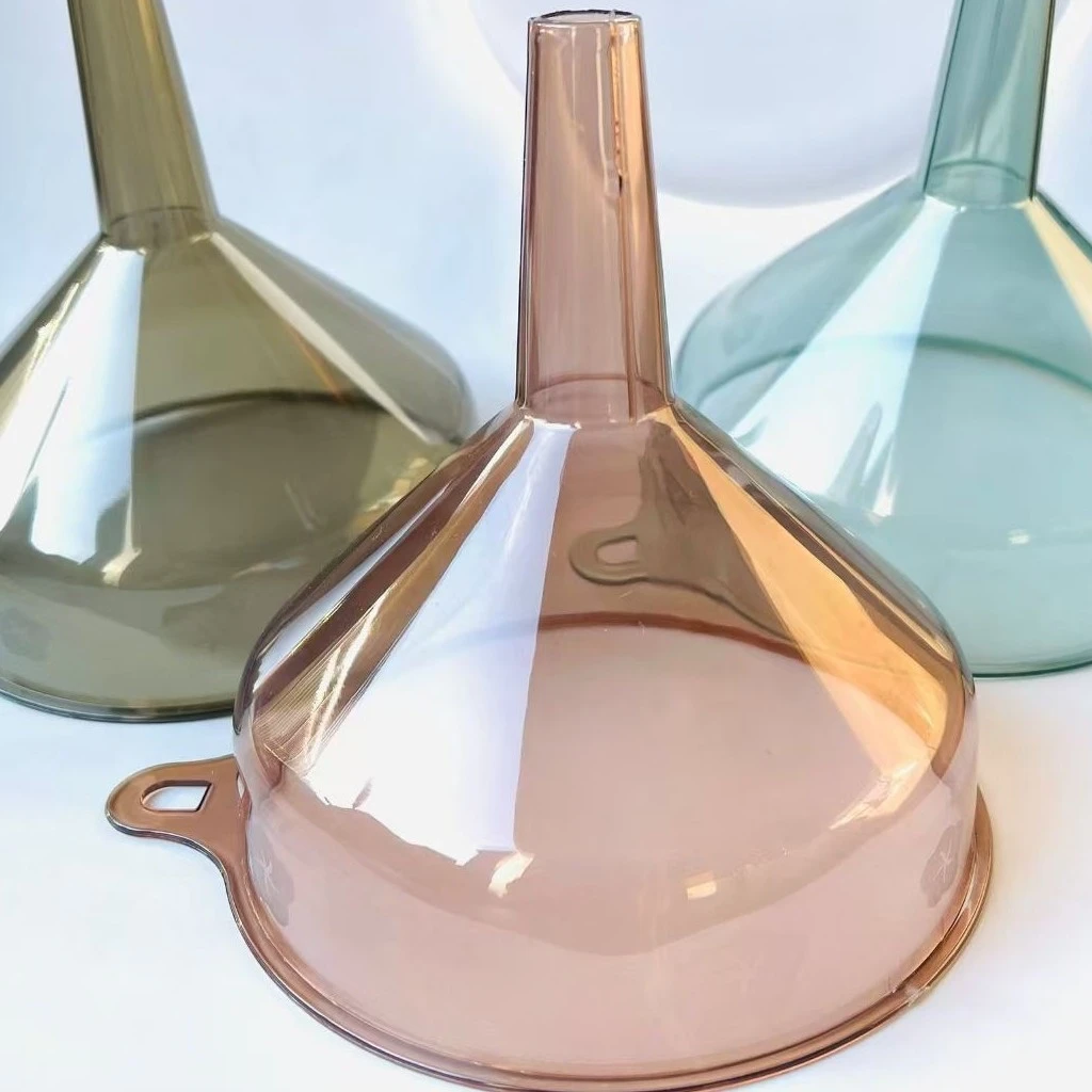 塑料大号宽口厨房大口径透明加厚分装酒液体家用锥形漏斗家用高档