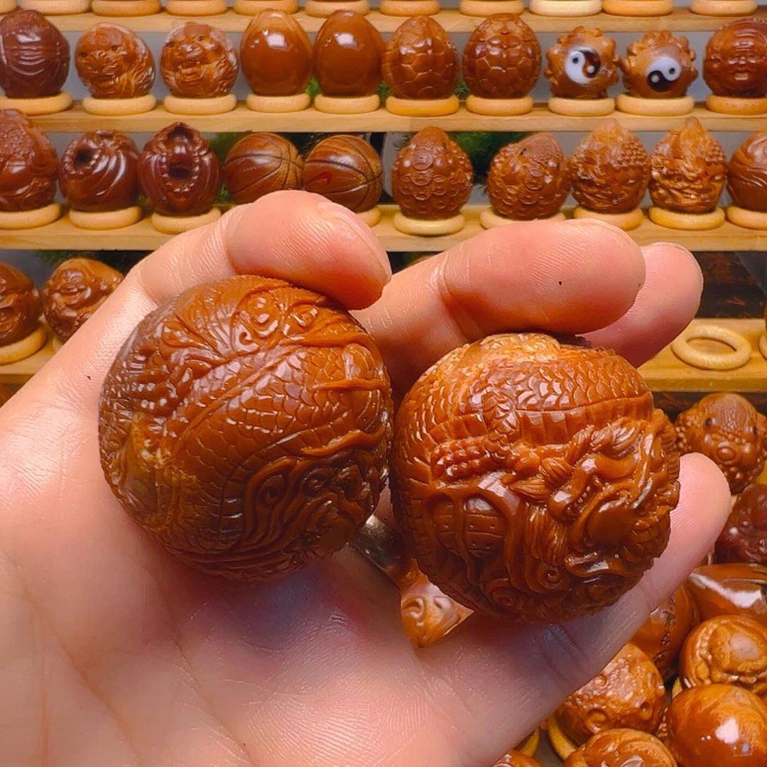 大***生橄榄核手串/手链龙珠纯手工