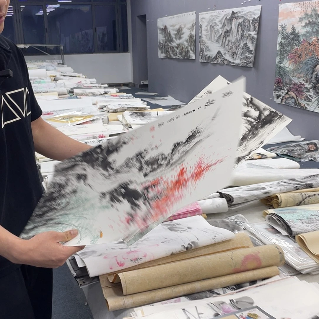 国画纯手绘字画宣纸