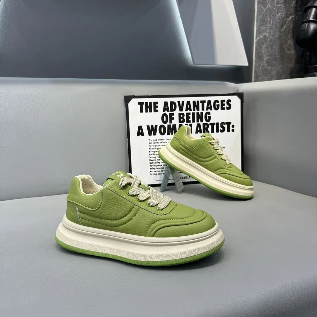 低帮时尚休闲鞋圆头时尚男士减震增高厚底男鞋