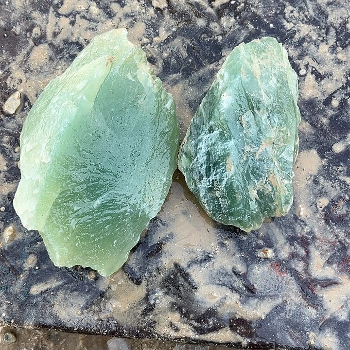 海***享蛇纹石玉未镶嵌天然岫玉多样性发一