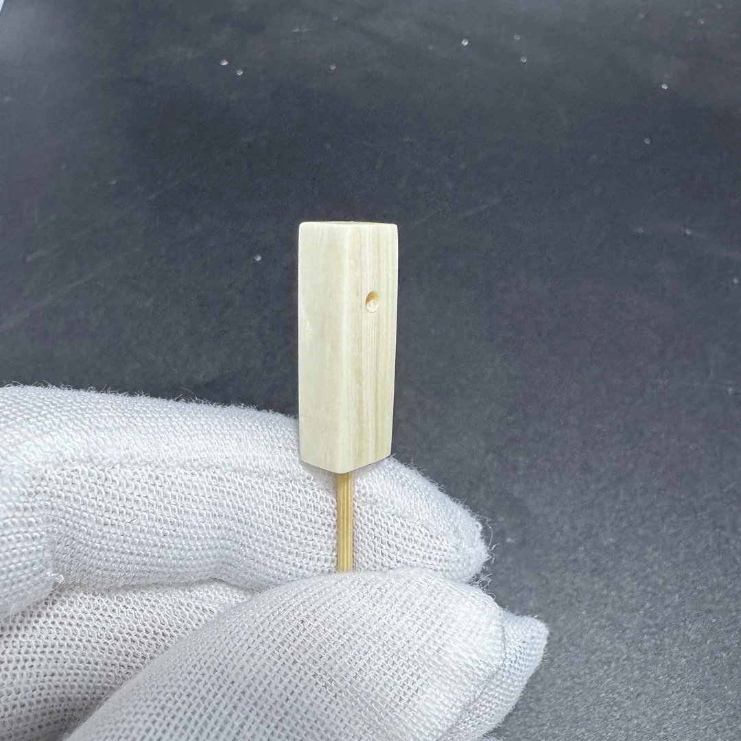 QT0221天然猛犸牙一字三通