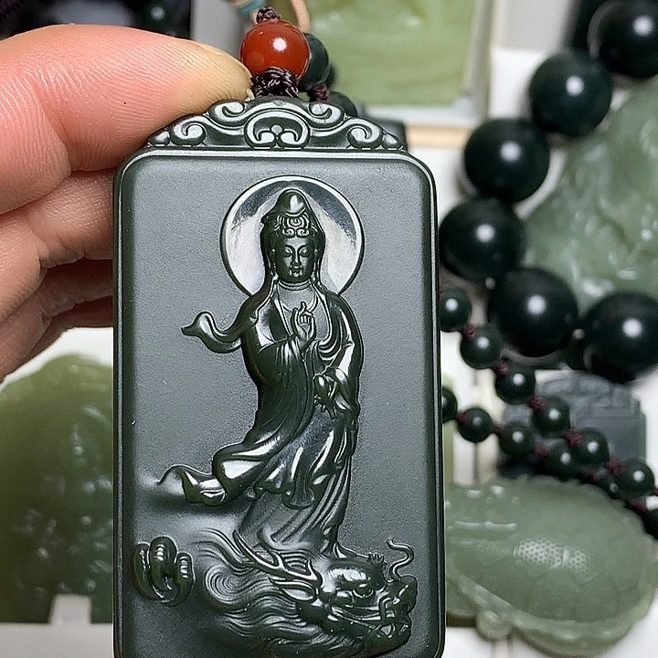 和田玉（青玉）未镶嵌颈饰