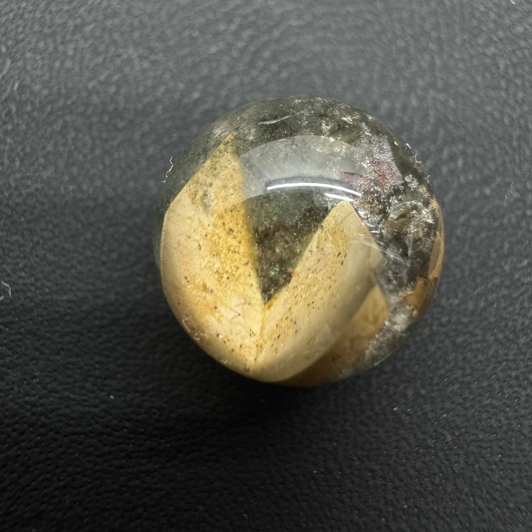 天然水晶幽灵共生莫奈花园特殊矿物瓜子DIY戒指项链单珠一物一图