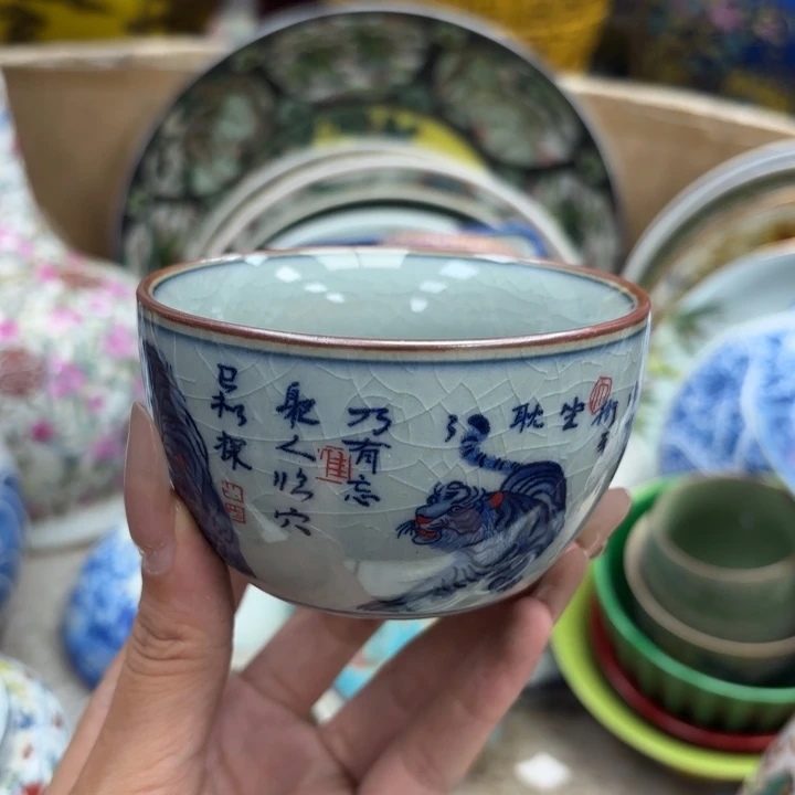 瓷片瓷器摆件 瓷器摆件