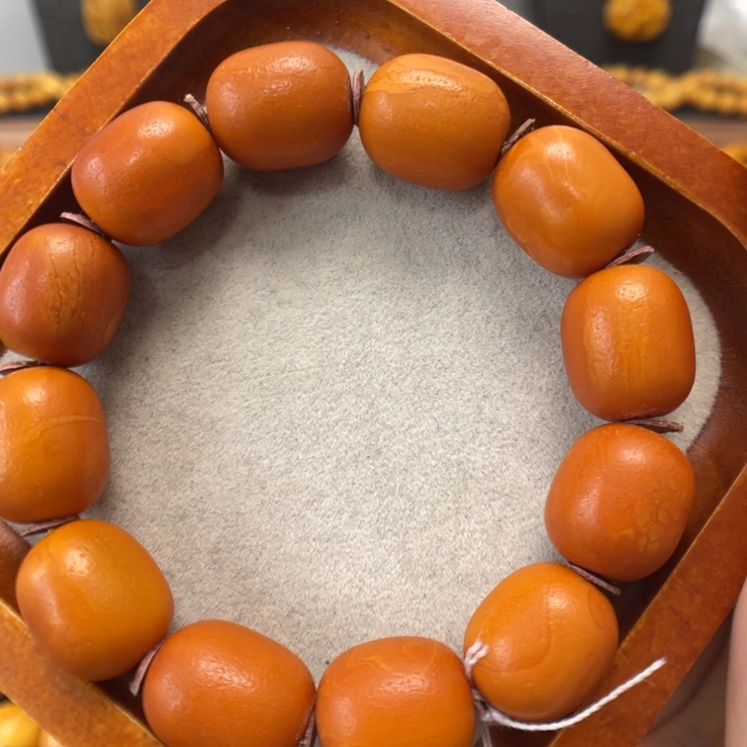 蜜蜡未镶嵌手串蜜蜡