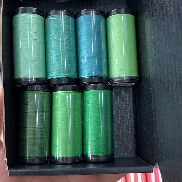 棉0.1南美圆蜡线绿色系（7卷）