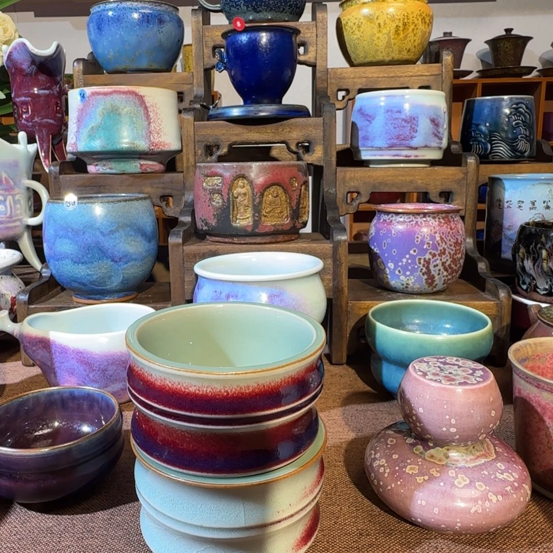 *****钧瓷手作钧瓷钧瓷烟灰缸里面没有