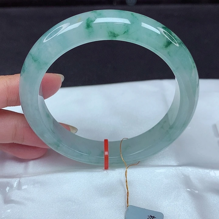 翡翠未镶嵌手镯58圈669