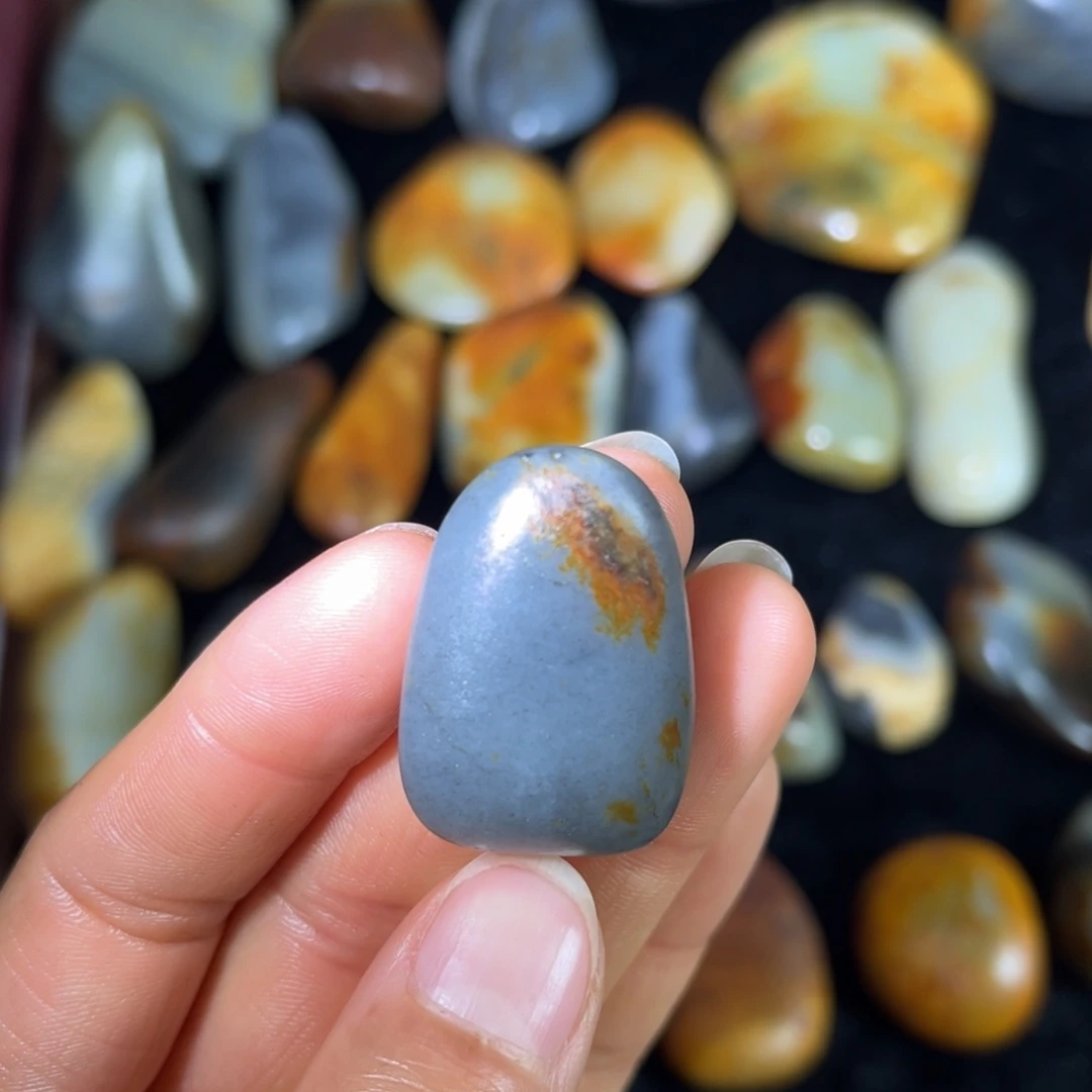 和田玉未镶嵌耳饰17g