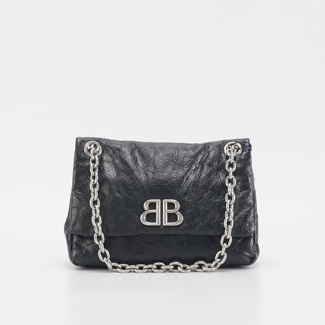 99新 Balenciaga/巴黎世家 98新【静文】mini链条包/BGG900780007