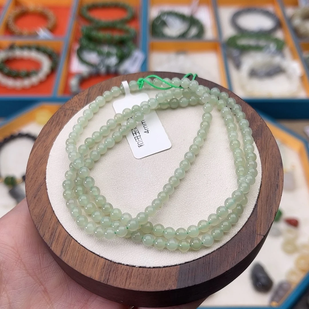 和田玉未镶嵌手串Z41卡4