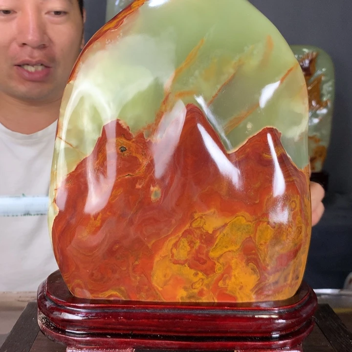 石材天然古青石原石摆件