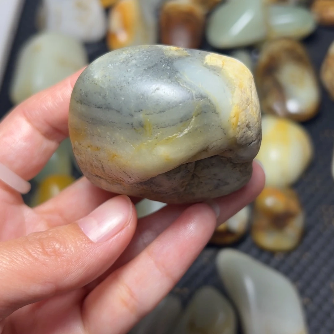 和田玉未镶嵌挂件A25