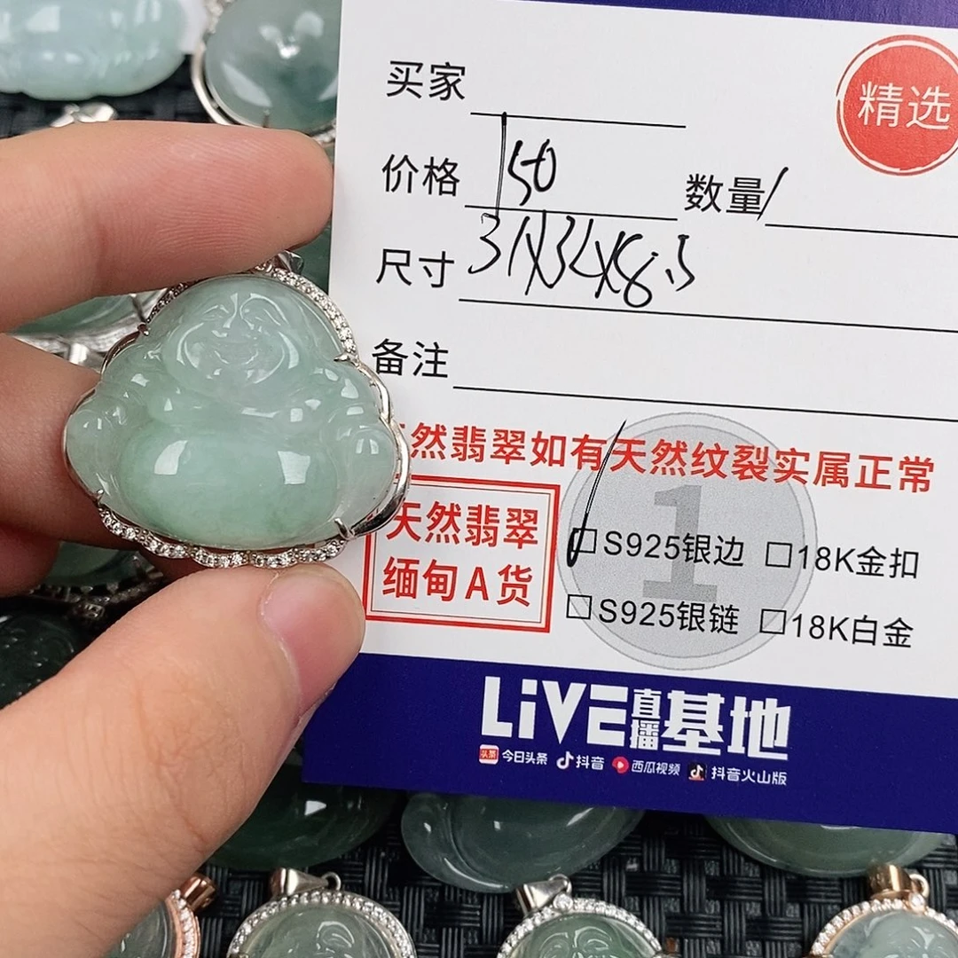 翡翠银S925镶嵌颈饰