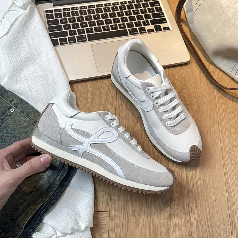 休闲运动鞋德训鞋透气真皮阿甘鞋女鞋爆款厚底增高百搭女款潮鞋