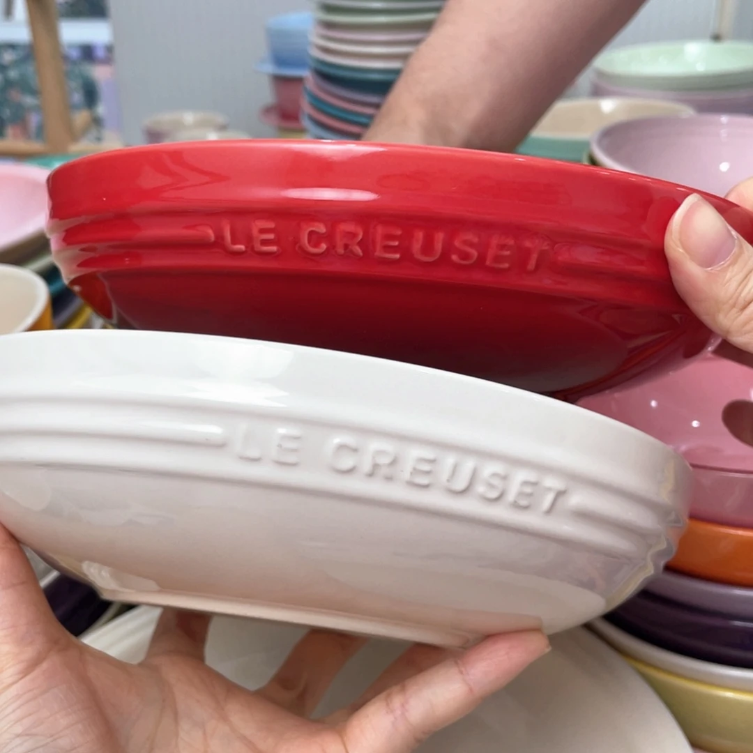 瓷片微瑕2个8英寸圆深盘