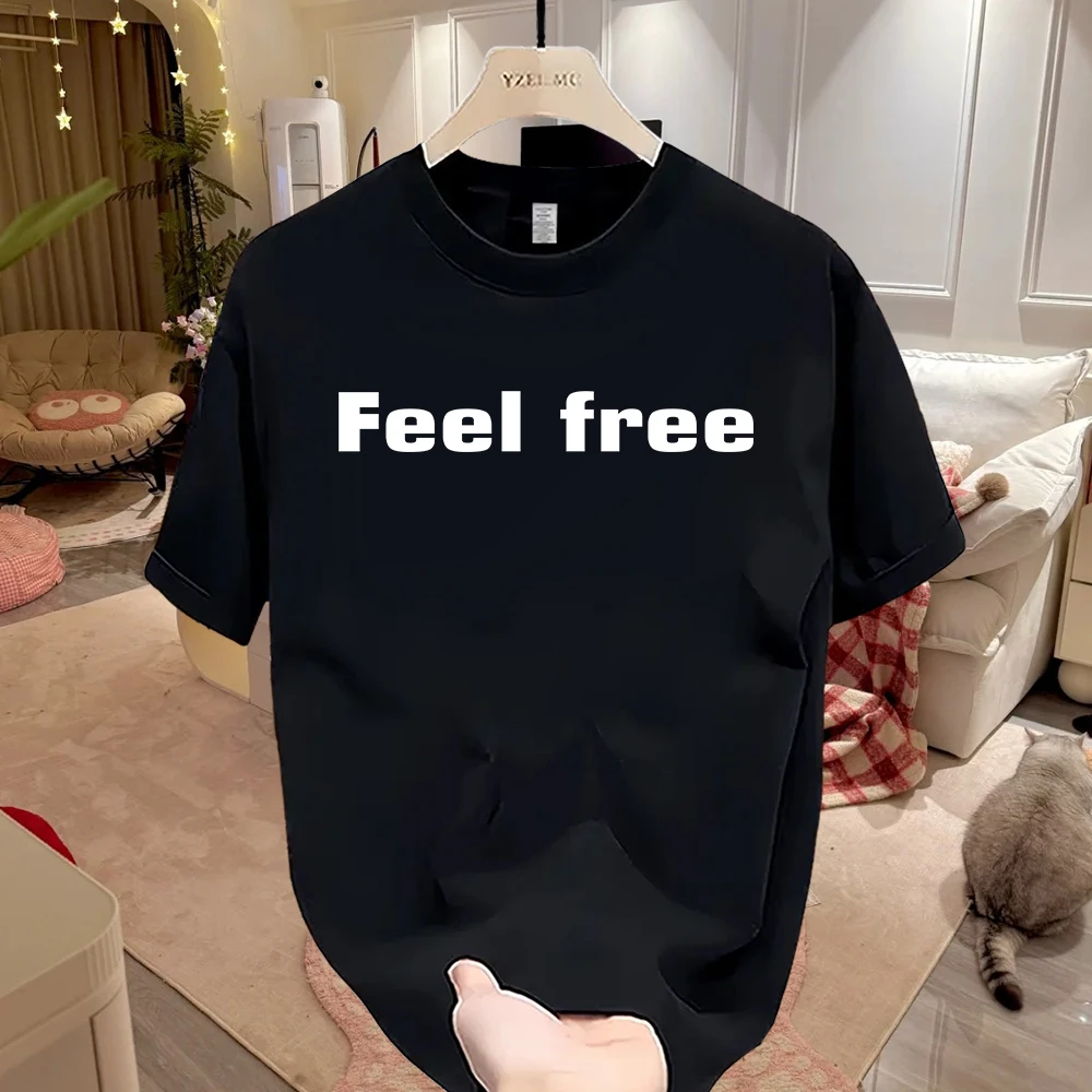 美式痞帅重磅纯棉短袖T恤青年男女款夏季ins潮牌圆领上衣