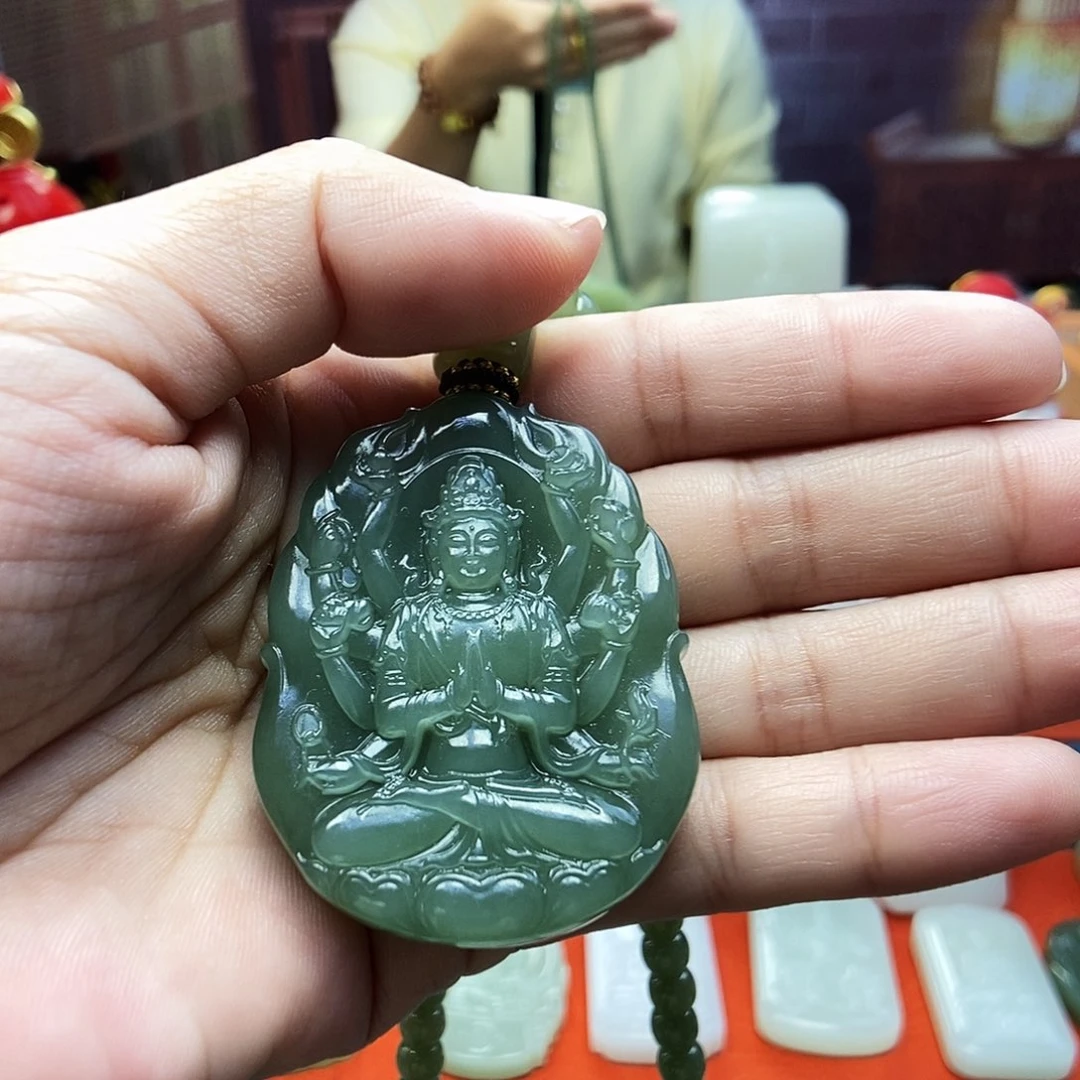 颈饰未镶嵌和田玉沉**道