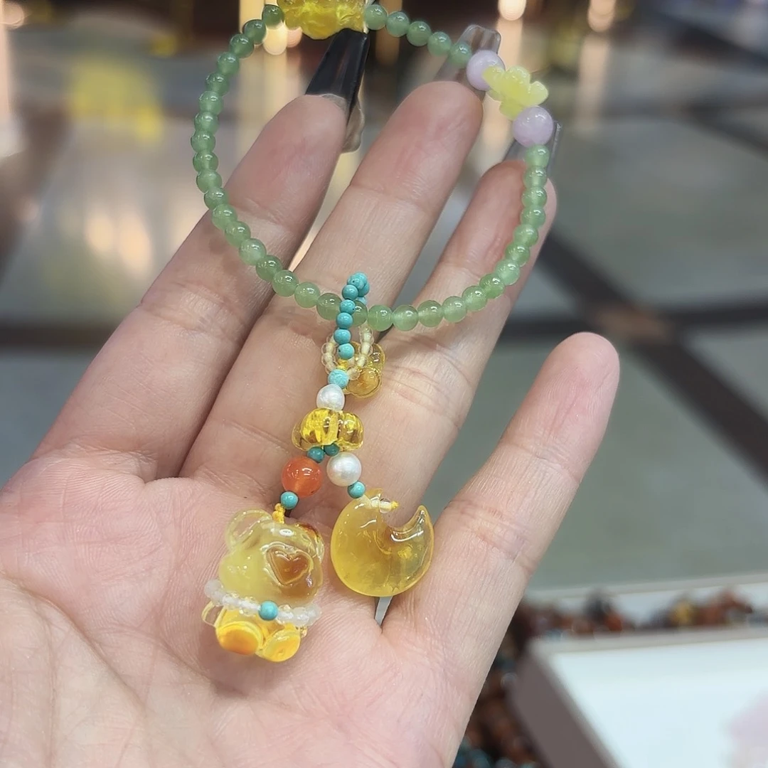 琥珀手链未镶嵌洛*琥珀