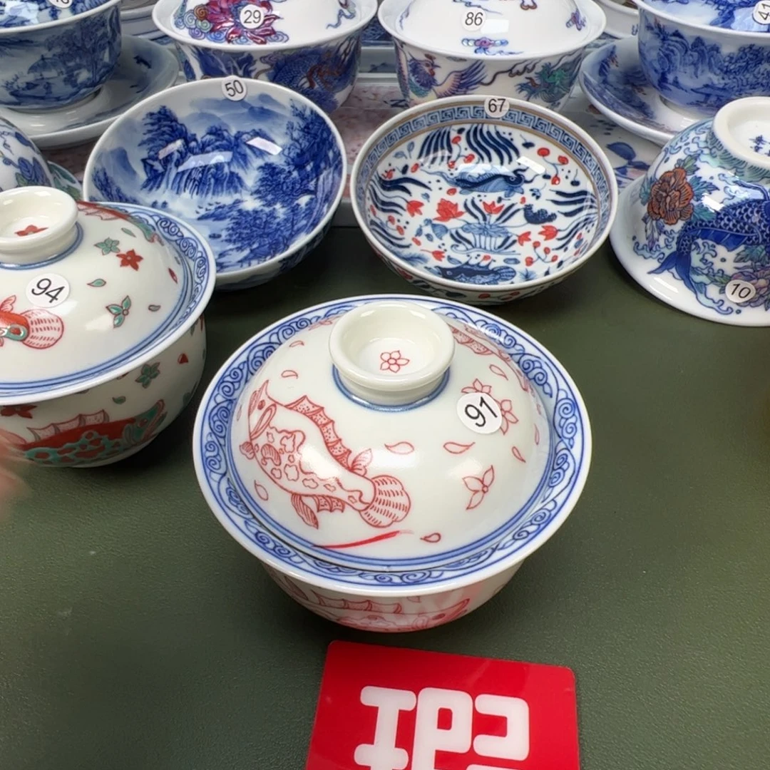 陶瓷景德镇纯手工纯手绘茶具木木91