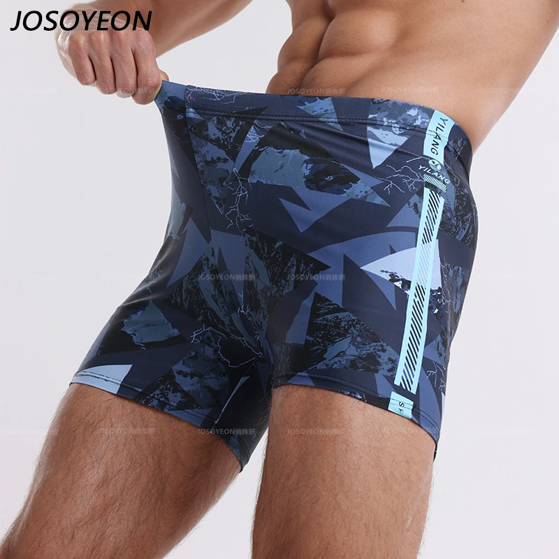 泳裤男款透气男士泳裤2025新款泡温泉平角大码防尴尬游泳裤度假