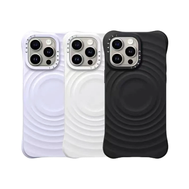 CASETi纯色波漾液态硅胶磁吸适用苹果16手机壳iPhone15plus/14/13
