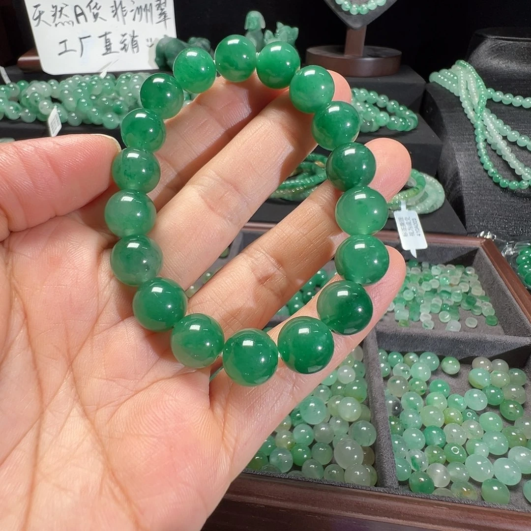 石英质玉（非洲翠）未镶嵌手链32号