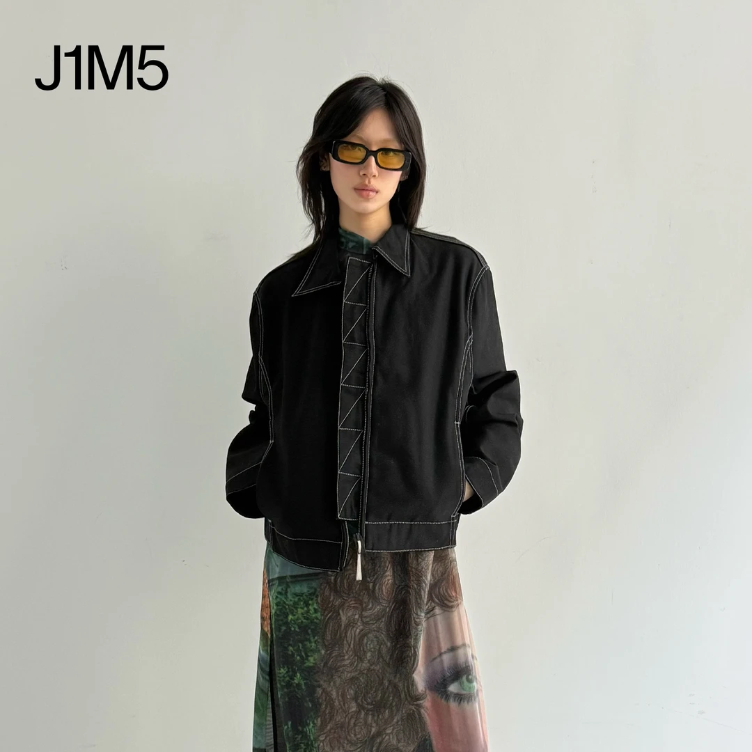 J1M5买手店 SUNNEI 25春夏 车缝线短款夹克 设计师品牌 运动时尚