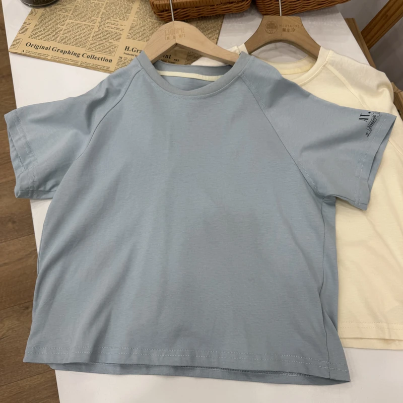 2162  夏季中童短袖T恤  L