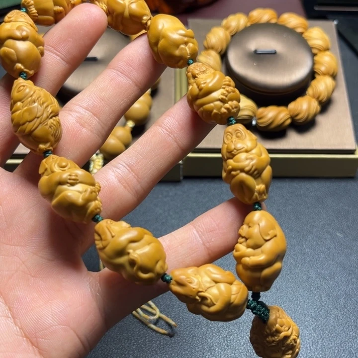 手串/手链橄榄核橄榄核雕十二生肖