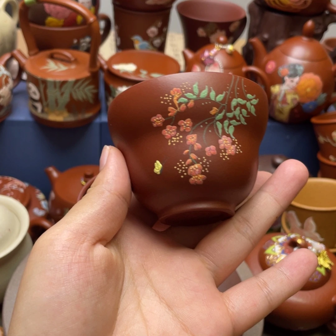 茶杯紫泥紫砂主人杯110cc