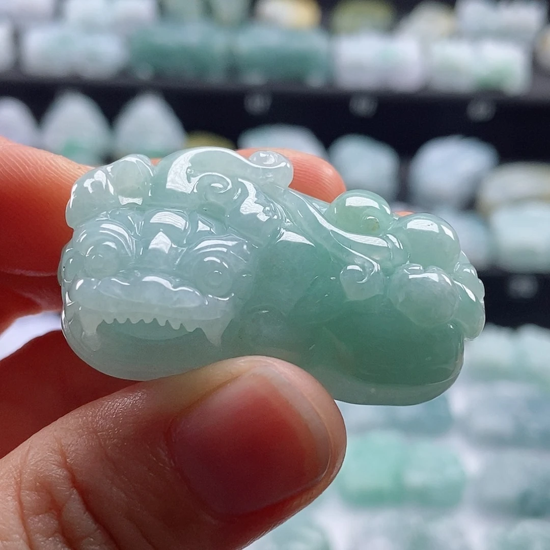 颈饰未镶嵌翡翠翡翠貔貅