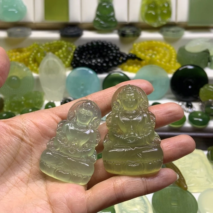 7***～蛇纹石玉未镶嵌颈饰