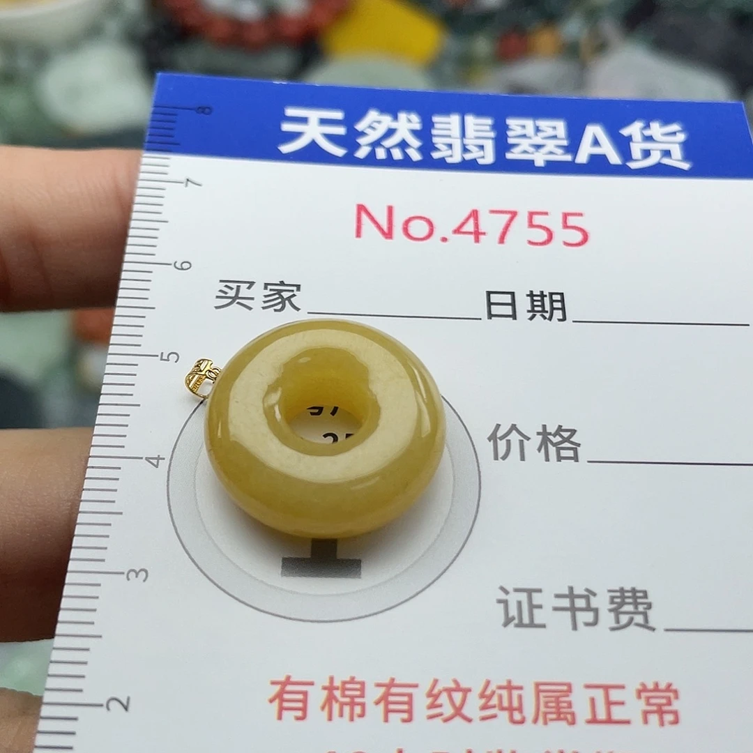 翡翠未镶嵌挂件4755