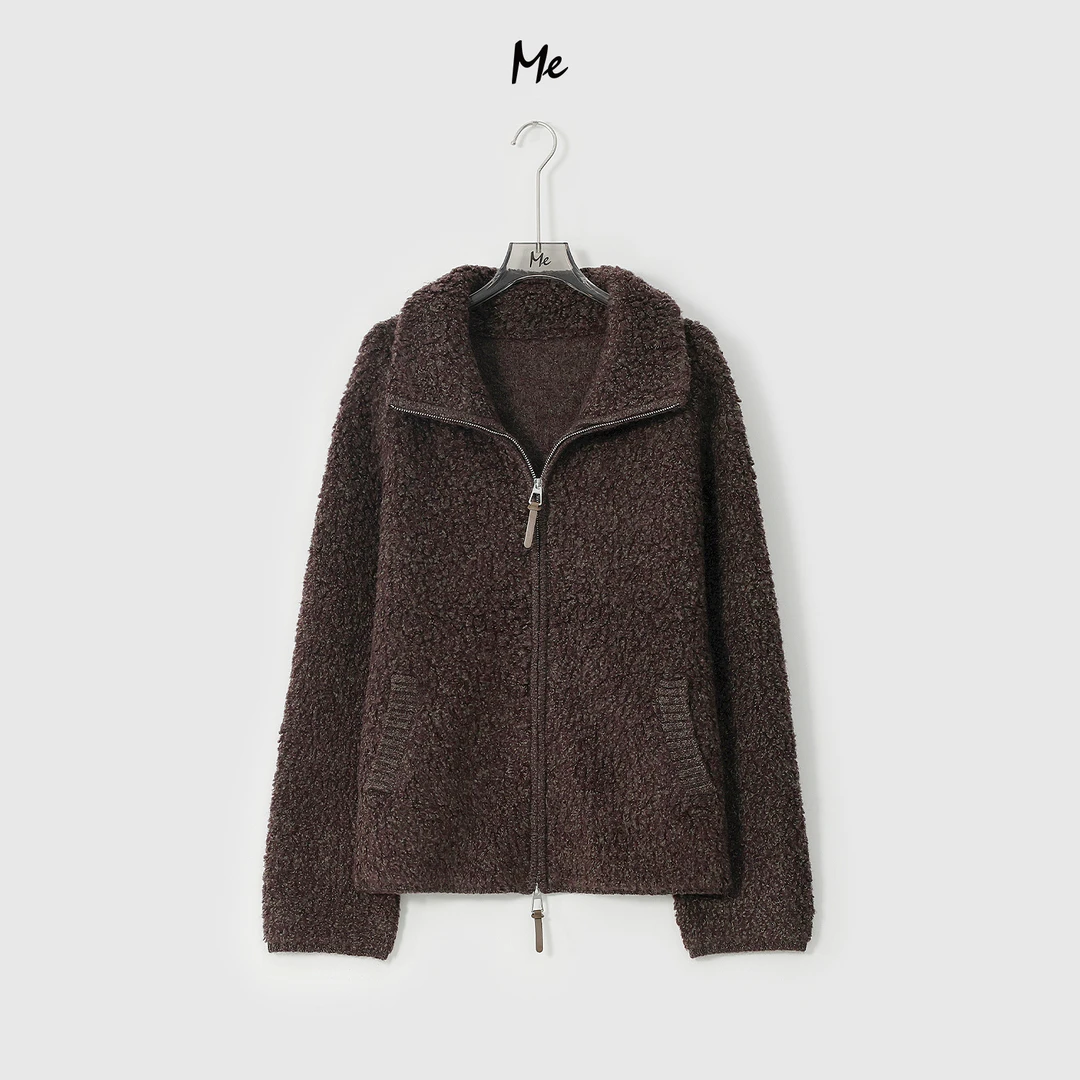 ME【100%绵羊毛云朵泰迪】泰迪卷毛高克重保暖时尚百搭毛衣MESA2571