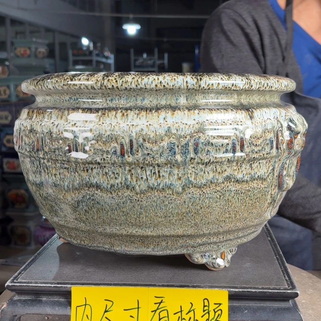 一风堂石湾花盆 内27*18编号256