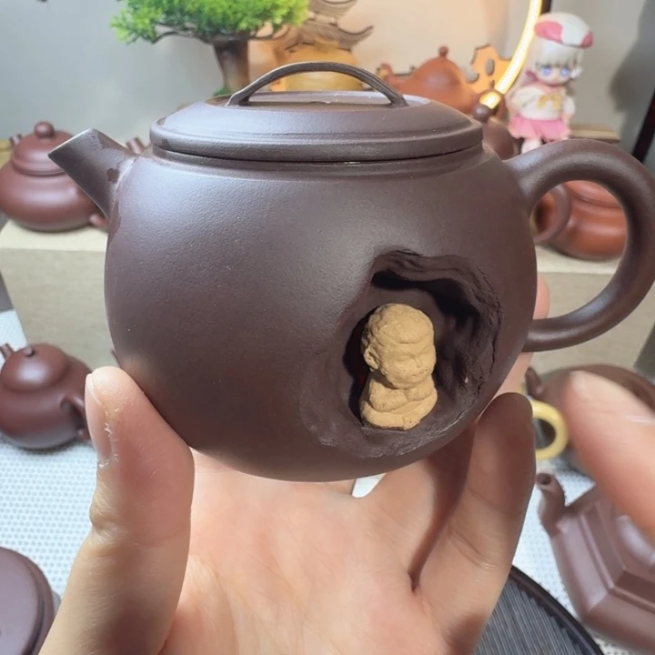 原矿紫泥壶有洞天150cc