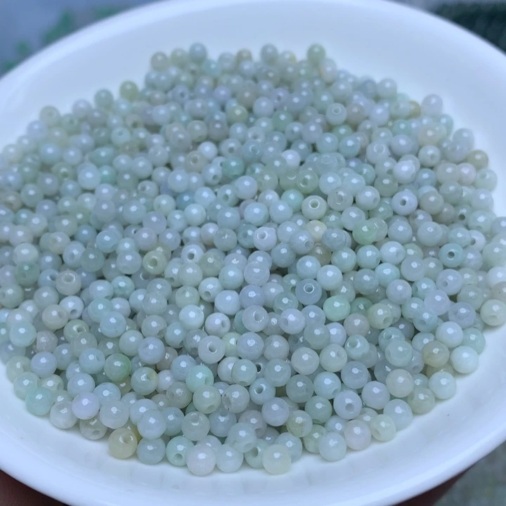 【闪购商品】翡翠手链未镶嵌卡3.5绿白200个