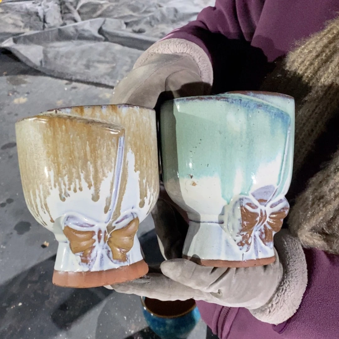 红陶口15高16瑕疵～