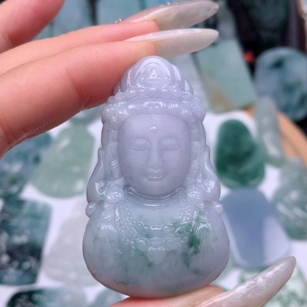 【闪购商品】翡翠颈饰未镶嵌观音头